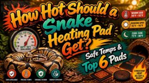 how hot should a snake heating pad get