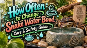how often to change snake water bowl