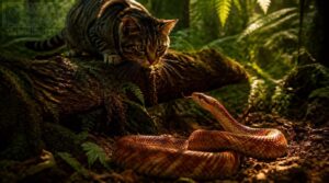 how snakes react to cats how snakes react to cats