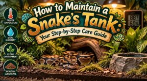 how to maintain a snakes tank