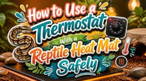 how to use a thermostat with a reptile heat mat