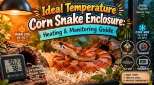 ideal temperature corn snake enclosure