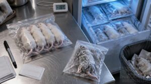 inspect and store frozen prey safely inspect and store frozen prey safely