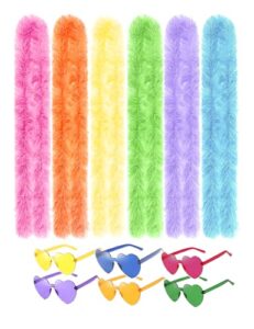JICASTO Fluffy Artificial Feather Boas B0DR7X2BT7