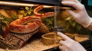 keep the corn snake habitat clean and escape-proof keep the corn snake habitat clean and escape-proof