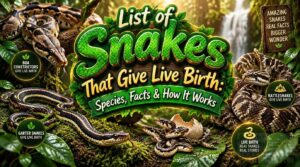 list of snakes that give live birth list of snakes that give live birth