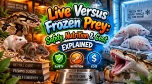 live versus frozen prey live versus frozen prey