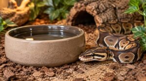 place and clean your snake’s water bowl place and clean your snake’s water bowl