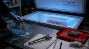prevent contamination and discard spoiled prey prevent contamination and discard spoiled prey