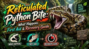 reticulated python bite reticulated python bite