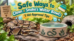 safe ways to clean a snakes water bowl