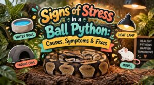 signs of stress in a ball python