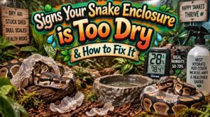 signs your snake enclosure is too dry