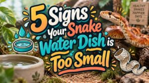 signs your snake water dish is too small
