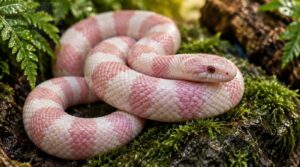 snow honduran milk snake morph: white, pink, and pastel tones snow honduran milk snake morph: white, pink, and pastel tones