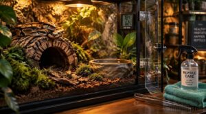 test, clean, and maintain the snake enclosure test, clean, and maintain the snake enclosure