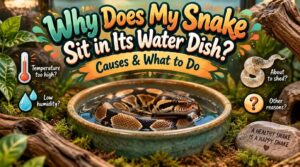 why does my snake sit in its water dish why does my snake sit in its water dish