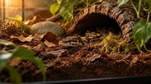 add species-appropriate substrate and ground cover add species-appropriate substrate and ground cover