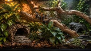 arrange safe plants, hides, and branches arrange safe plants, hides, and branches