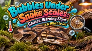 bubbles under snake scales