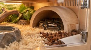 build with snake-safe materials and comfortable bedding build with snake-safe materials and comfortable bedding