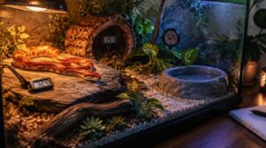 check surface and air temperatures across the terrarium check surface and air temperatures across the terrarium