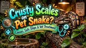 crusty scales on pet snake