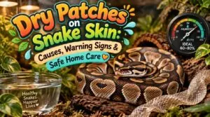 dry patches on snake skin