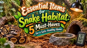 essential items for snake habitat