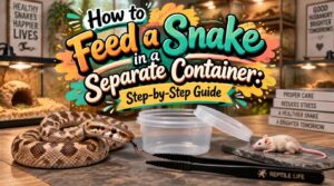 feed a snake in a separate container feed a snake in a separate container