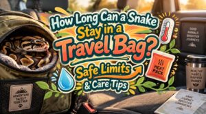 how long can a snake stay in a travel bag