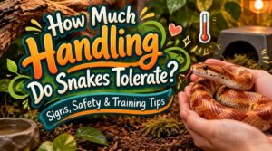 how much handling snakes tolerate how much handling snakes tolerate