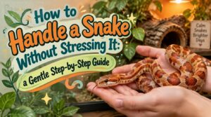 how to handle a snake without stressing it how to handle a snake without stressing it