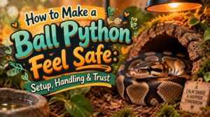 how to make a ball python feel safe how to make a ball python feel safe
