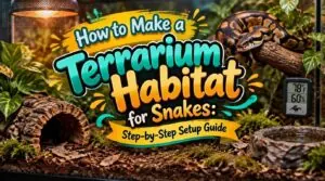 how to make a terrarium habitat for snakes