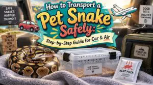 how to transport a pet snake safely