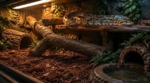 lighting, substrate, hides, and climbing structures lighting, substrate, hides, and climbing structures