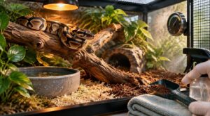 maintain a clean, comfortable ball python habitat maintain a clean, comfortable ball python habitat