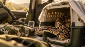 minimize handling and monitor snake travel stress minimize handling and monitor snake travel stress