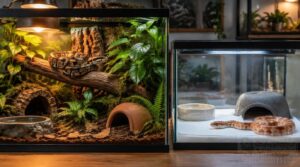 naturalistic vs. simple glass setups: cost, cleaning, durability, and safety naturalistic vs. simple glass setups: cost, cleaning, durability, and safety