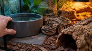 position your snake’s water dish safely position your snake’s water dish safely