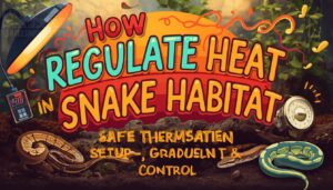 regulating heat in snake habitat