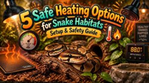 safe heating options for snake habitats