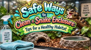 safe ways to clean a snake enclosure
