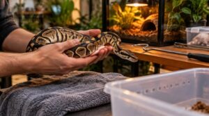 safely transferring the snake safely transferring the snake