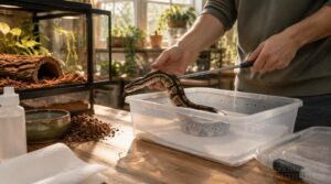 secure your snake during cleaning secure your snake during cleaning