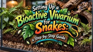 setting up a bioactive vivarium for snakes