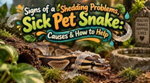 signs of a sick pet snake shedding problems