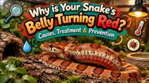 snake belly turning red