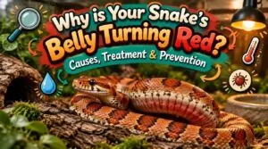 snake belly turning red